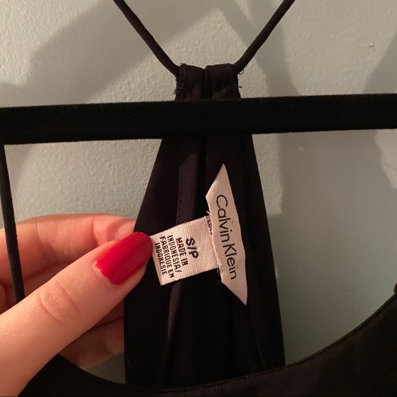 Calvin Klein Black with Mesh Tanktop - Picture 3 of 4